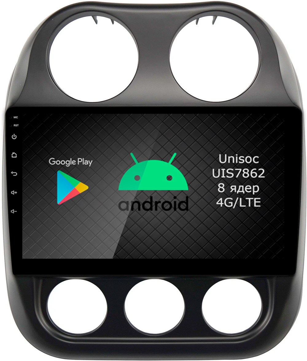 Магнитола для Jeep Compass 2011-2015 - Roximo RI-2203 Android 12, ТОП процессор, 8/128Гб, SIM-слот