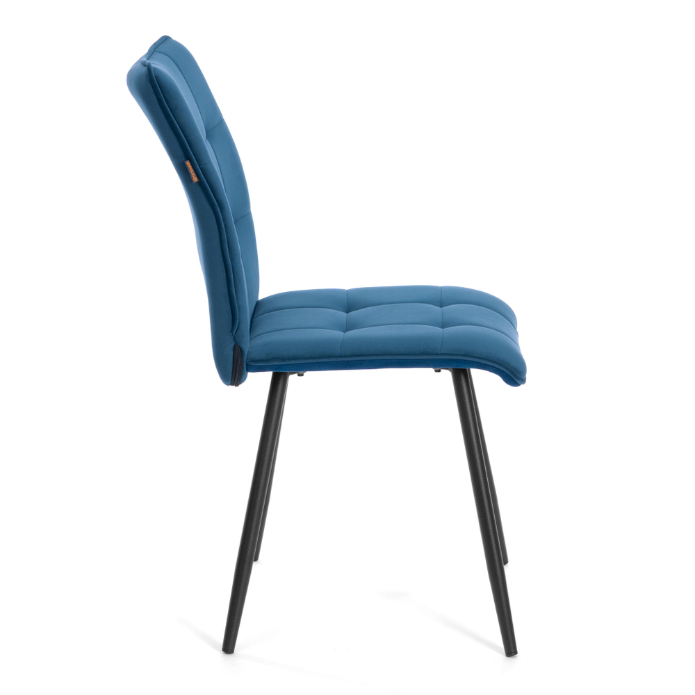 Стул обеденный Bari LT, велюр, Dark blue (темно-синий), 41х55х89 см
