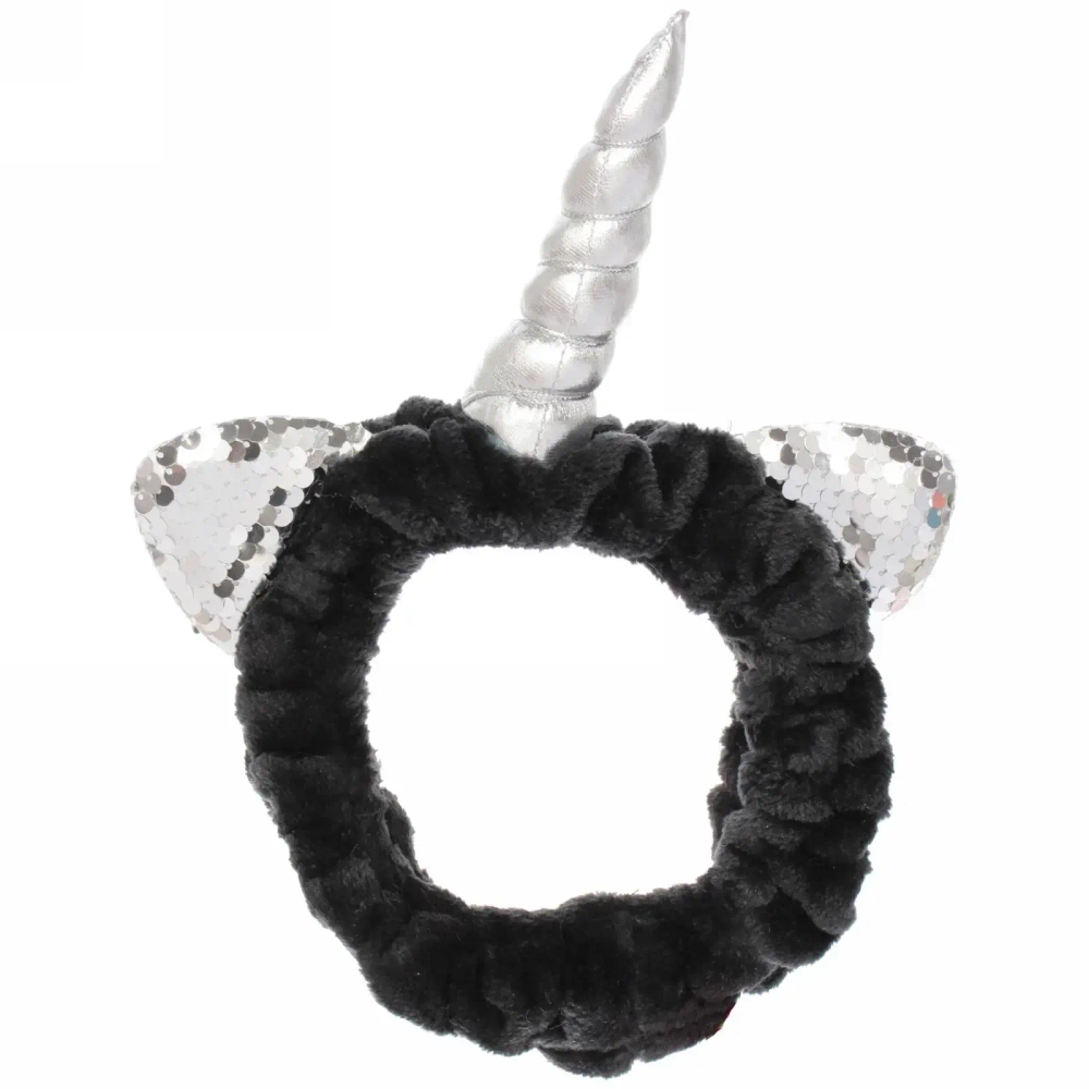 Повязка на голову «Beauty Mapafet- Единорожка», цвет розовый, голубой и белый, 6*20см ( упаковка белый ZIP пакет )