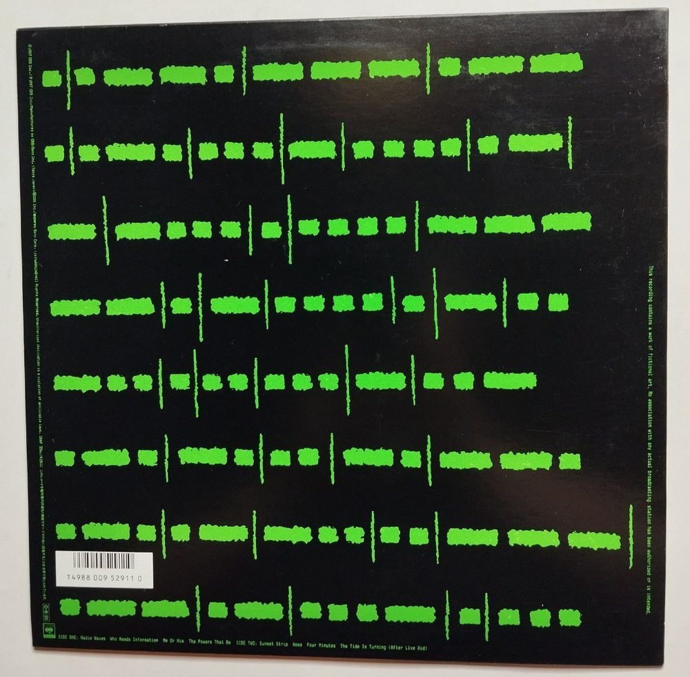 Винтажная виниловая пластинка LP Roger Waters Radio K.A.O.S. (Japan 1987) (No Obi)