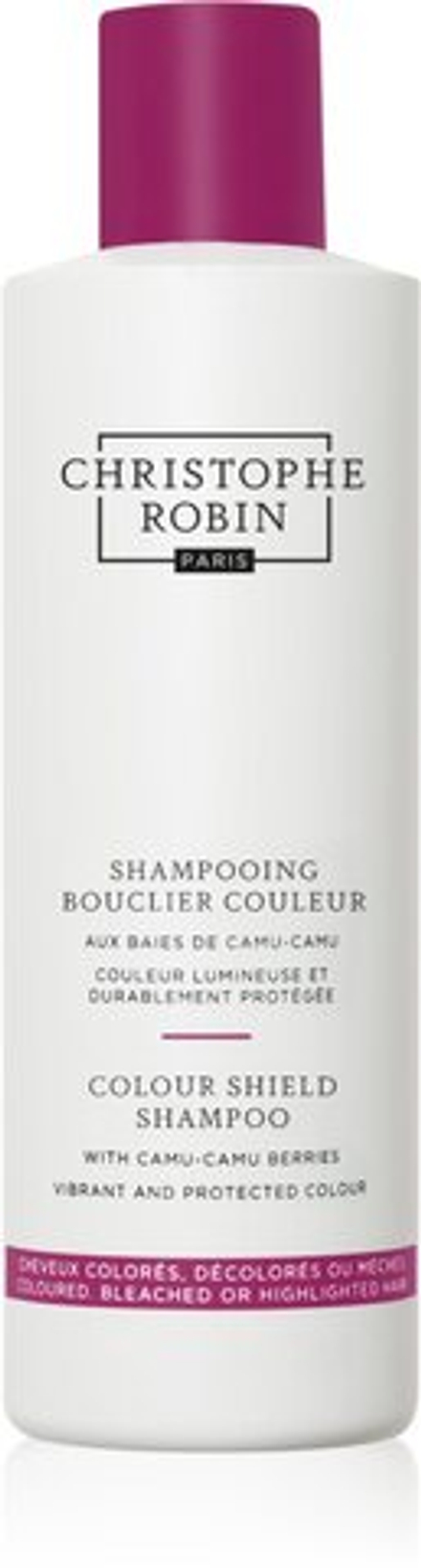 Christophe Robin Color Shield Shampoo with Camu-Camu Berries - питательный шампунь для окрашенных и мелированных волос /   250  ml  / GTIN 5056379590678
