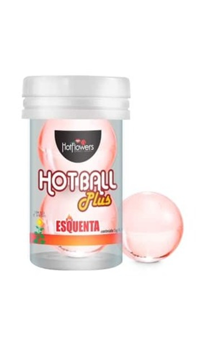 HotFlowers HOT BALL PLUS - Лубрикант на масляной основе в виде шариков с разогревающим эффектом.