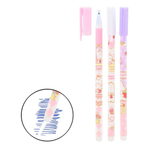 Ручка гелевая, пиши-стирай, Basir, синие чернила, серия "BERRY BUNNY", 3 цвета корпуса