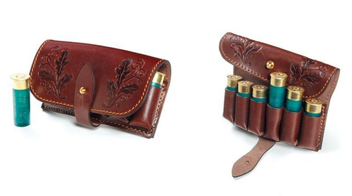 Патронташ VEKTOR кожаный, со съемными подсумками и доп. ремнем