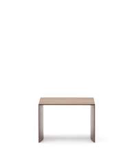Litto Приставной столик из шпона ореха натурального цвета 55 x 40 см
