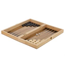 GAEM Игра настольная 3 в 1 (шахматы, шашки, нарды), L29 W15 H4,5 см