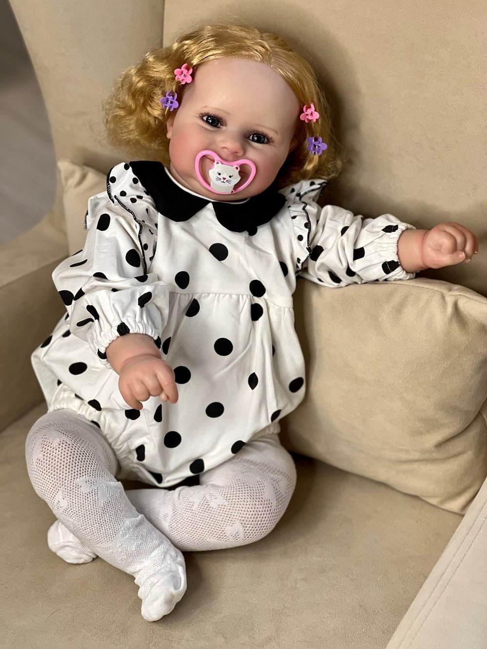 Кукла Реборн мягконабивная 60см в пакете (FA-161A1)