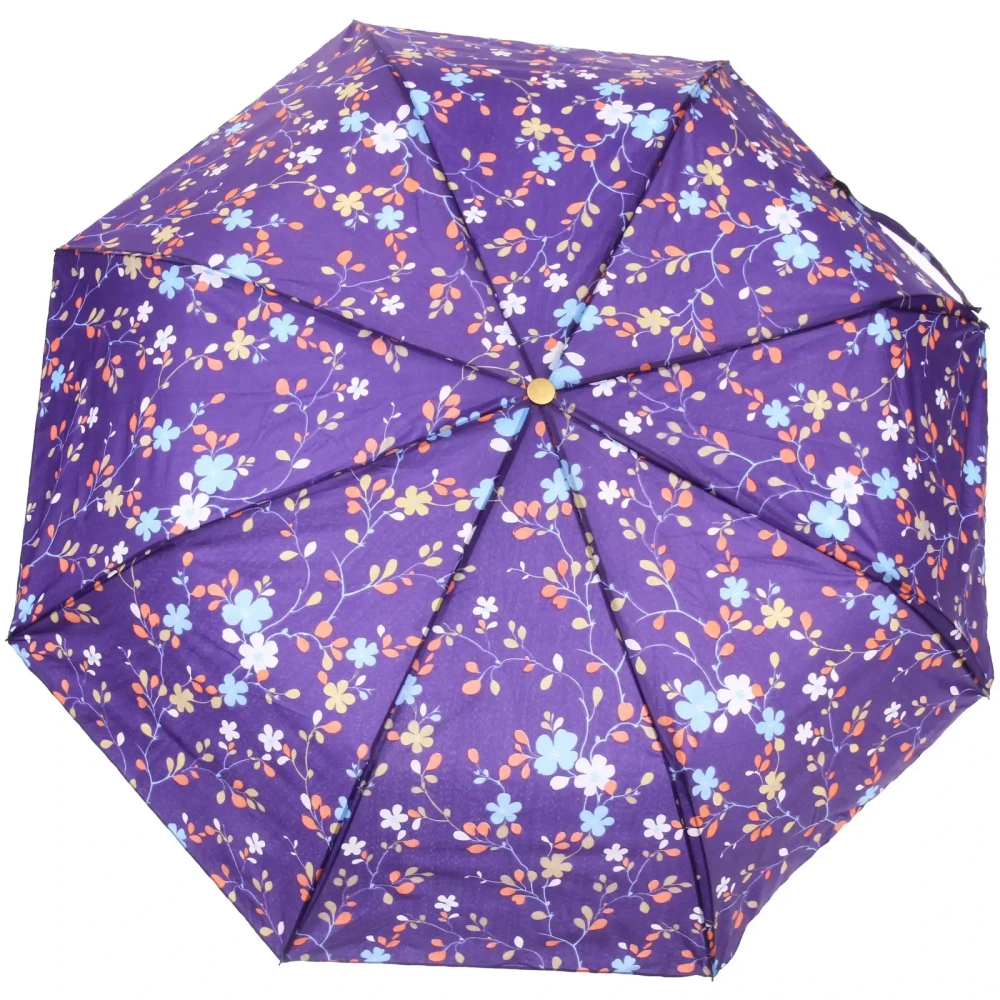 Зонт женский полуавтомат «Лагуна», микс 6 цветов, 8 спиц, d-100см, длина в слож. виде 30см