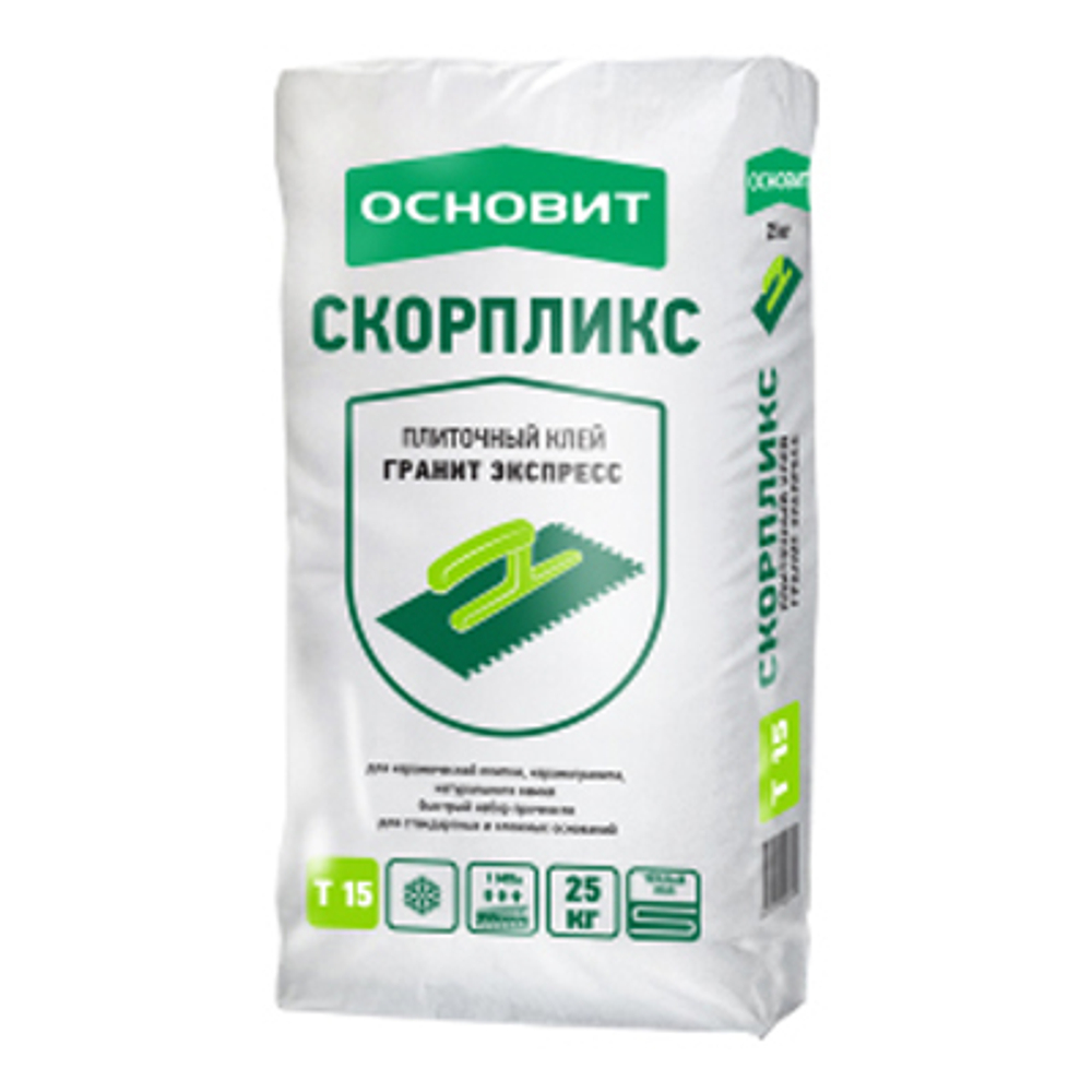 Клей для плитки Основит Скорпликс Т-15 25 кг