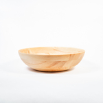 Деревянная глубокая тарелка (салатник) из древесины кедра 300 мм. T174
