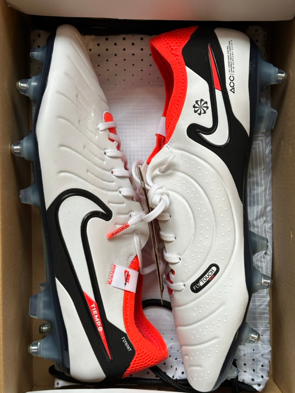 All white nike tiempo sales