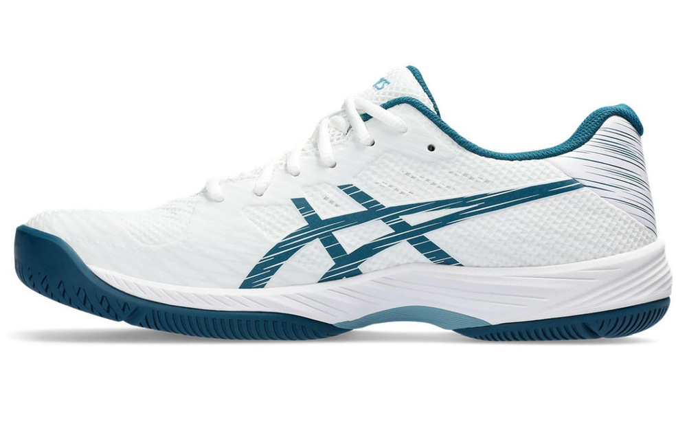 Мужские кроссовки теннисные Asics Gel-Game 9 - white/restful teal