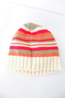 Шапка полосатая демисезонная