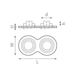 i6260607 Светильник INTERO 16 Double ROUND (217626+217606+217607)
