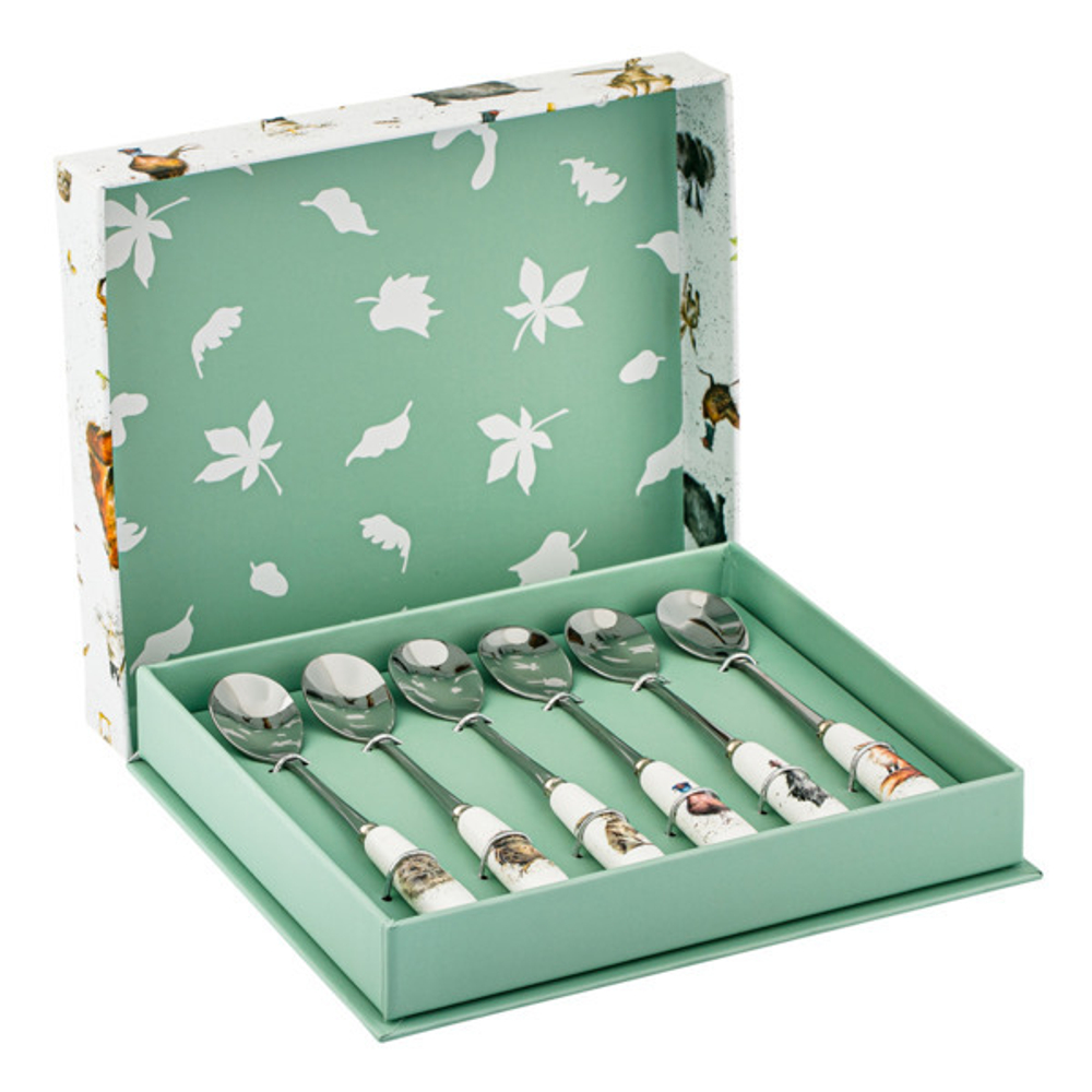 Набор ложек чайных 6шт 15см Royal Worcester Забавная фауна