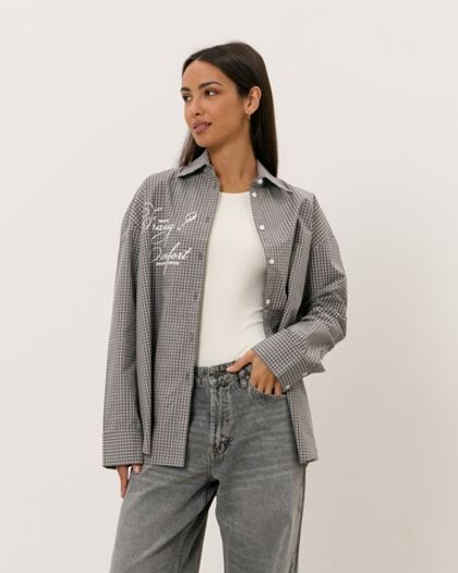 Рубашка 07, серая