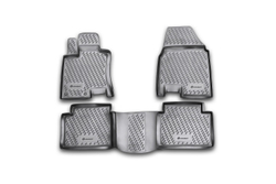 Коврики в салон для NISSAN Qashqai+2 2008-2014, 4 шт. (полиуретан) CARNIS00023