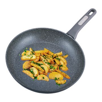 Сковорода 30 см. из литого алюминия Kamille KM 4291GR с мраморным покрытием