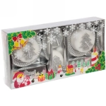 Свечи новогодние «Чудесные мгновения» 20.5x10.5x4 см, серебро