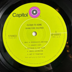 Винтажная виниловая пластинка LP Grand Funk Railroad Closer To Home (Japan 1970) (No Obi) Nothing Is The Same