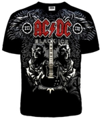 Футболка хлопок шелкография. D89 AC-DC Black Ice L