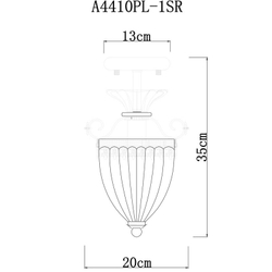 Светильник на штанге Arte Lamp A4410PL-1SR