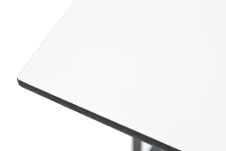 "Тулон" интерьерный стол из HPL квадратный 40х40, H60, цвет молочный