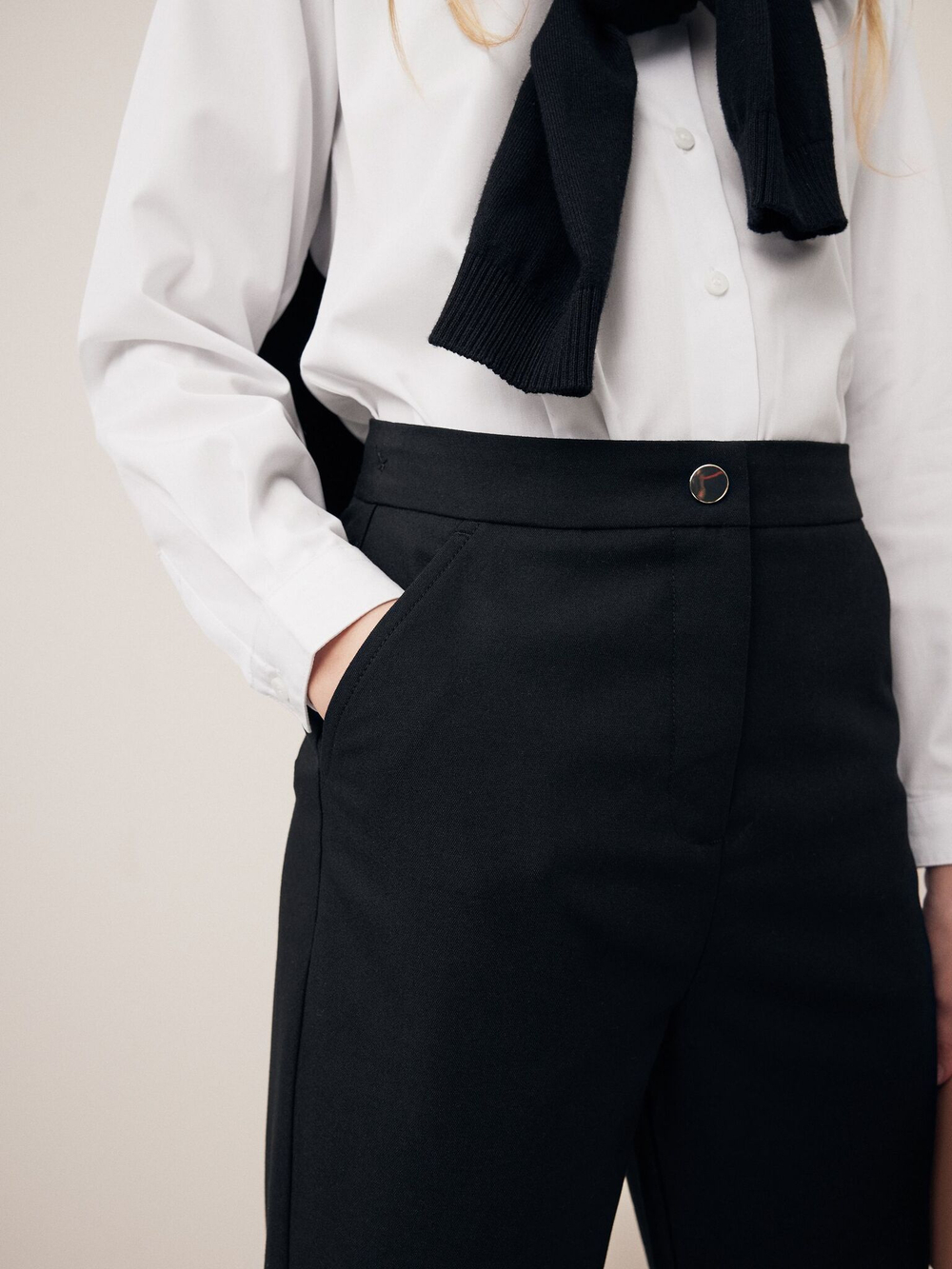 Брюки школьные для девочки Next Q76-863, Черный