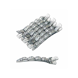 Зажимы для волос Harizma h10901-15 (10см, серый, 6шт)