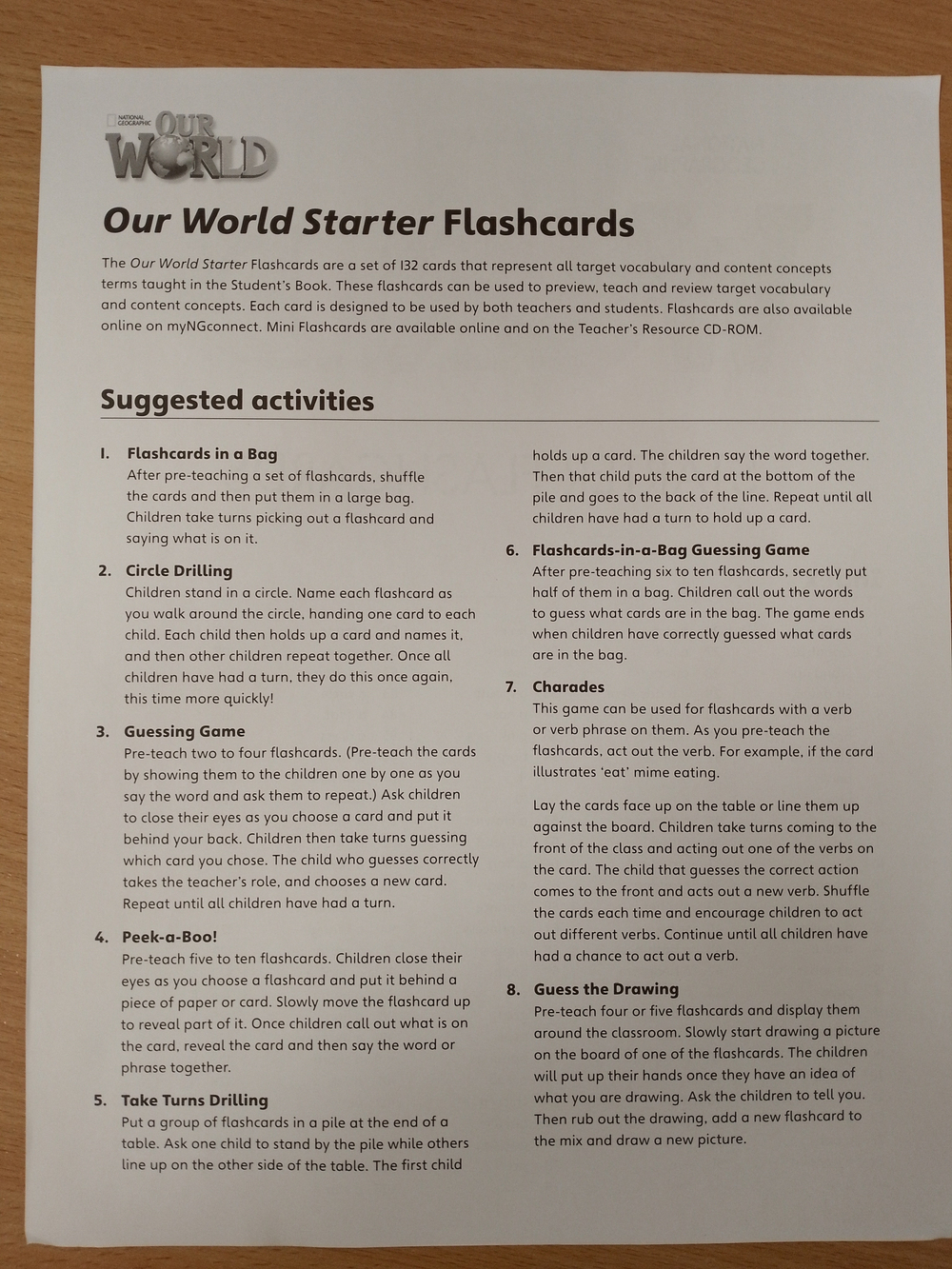 Our World BrE Starter Flashcards /Учебные карточки