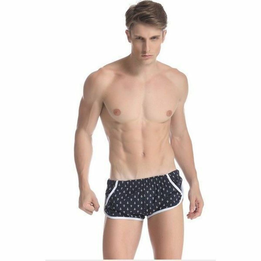 Мужские шорты синие с якорями Gillbro Navy Anchor Shorts