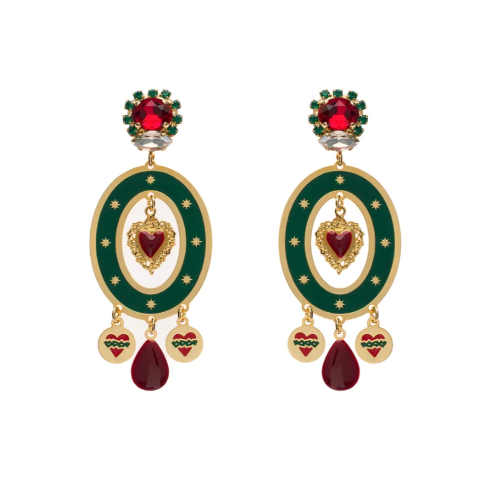 Серьги Цыганский авантюрин