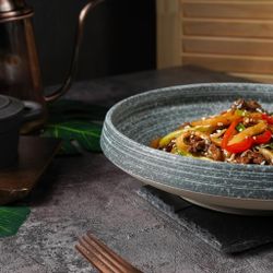 Салатник 840 мл d 23 см h5,6 см глазурь Glossy Stone Untouched Taiga P.L. Proff Cuisine [1]