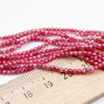 Фианит кракле (кубический цирконий), цвет турмалин, размер 2 мм, цена за нить около 195 шт (38 см)