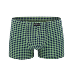 Трусы-шорты в мелкую клетку (Размер: XL) (Цвет: зеленая шотландка)