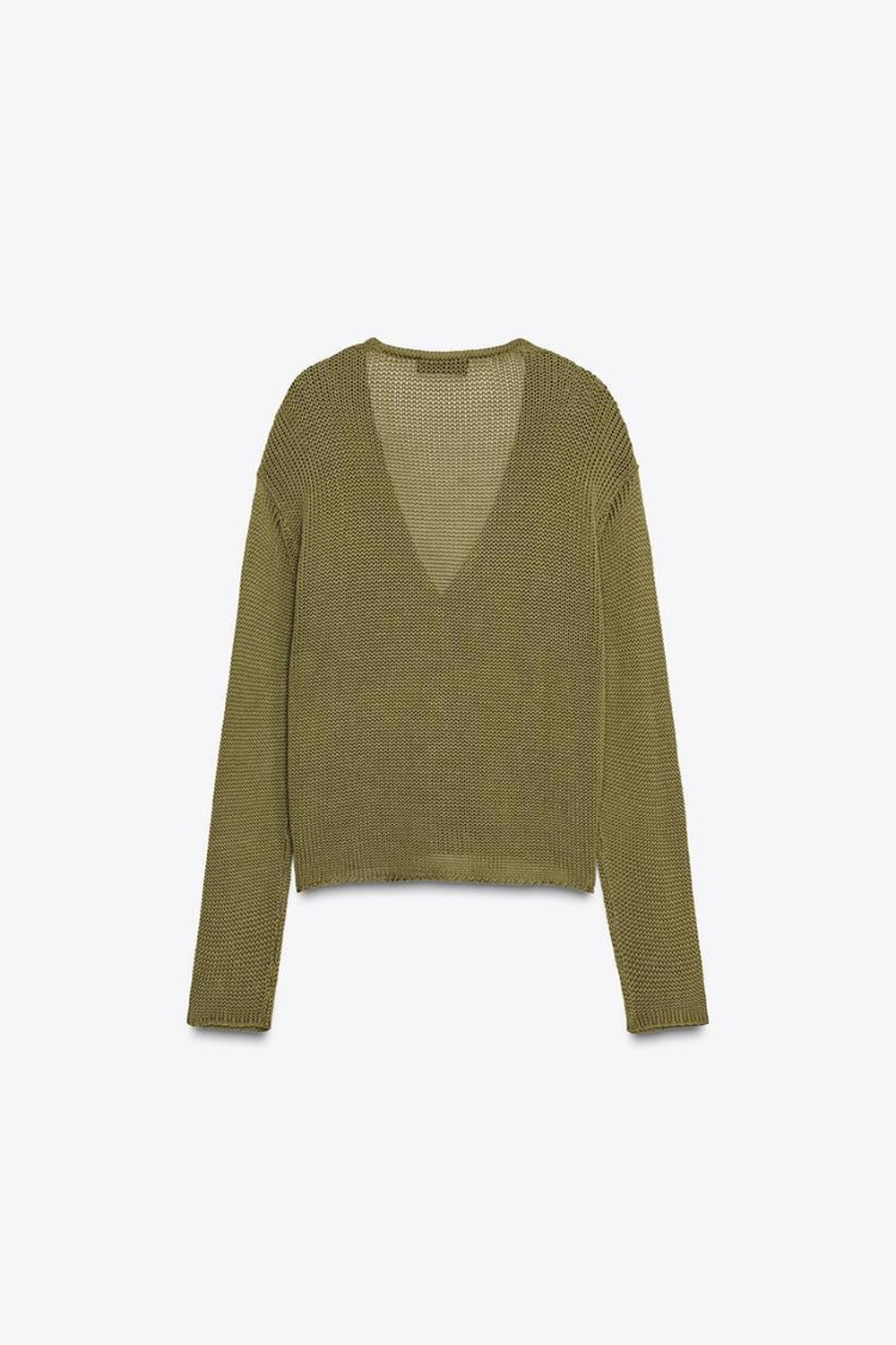 ZARA КАРДИГАН ИЗ 100% ХЛОПКА, ХАКИ