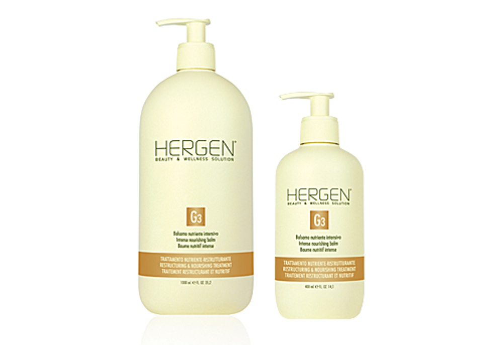Бальзам несмываемый питательный для сухих и ломких волос Hergen Gold BES, G3, 1 л