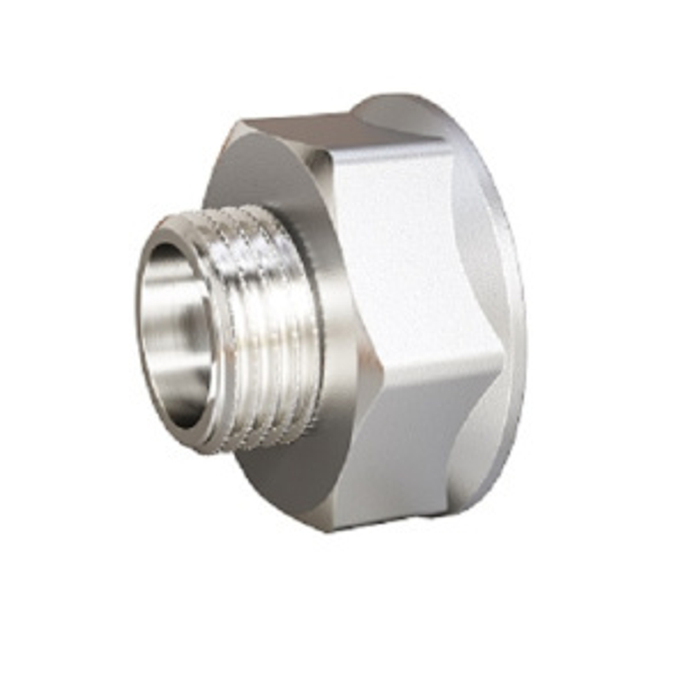 Переход DN25х20 (1"ВР х 3/4"НР) латунь никель