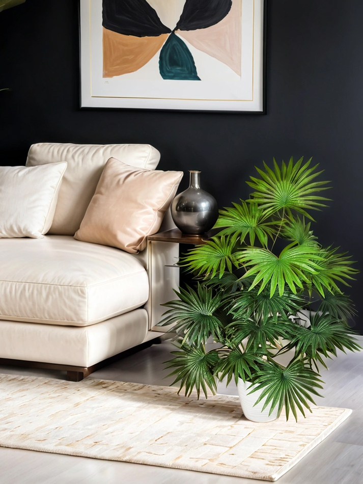 Искусственная Пальма веерная 75см в кашпо