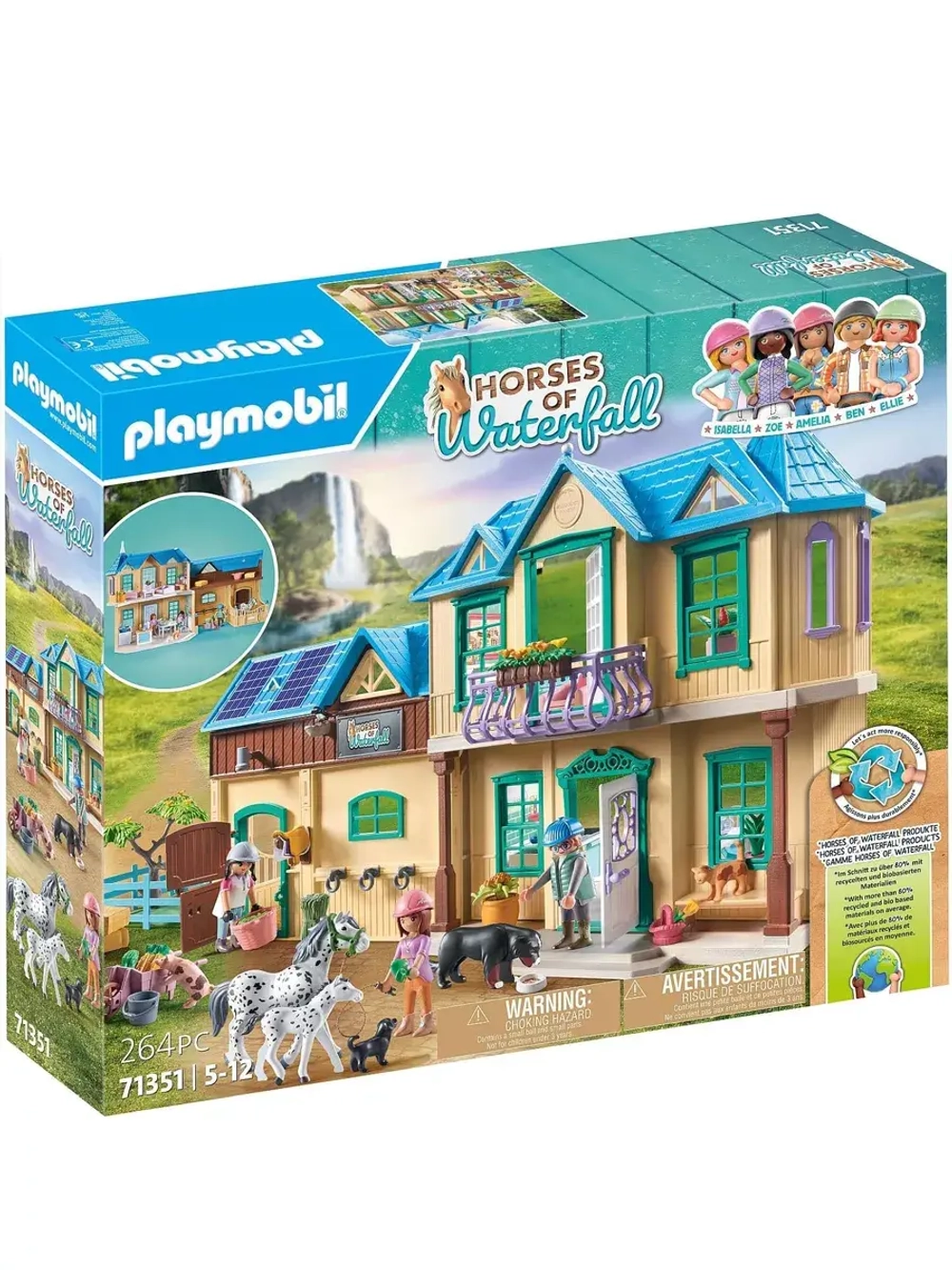 Набор Ранчо лошадей Водопад Playmobil 71351
