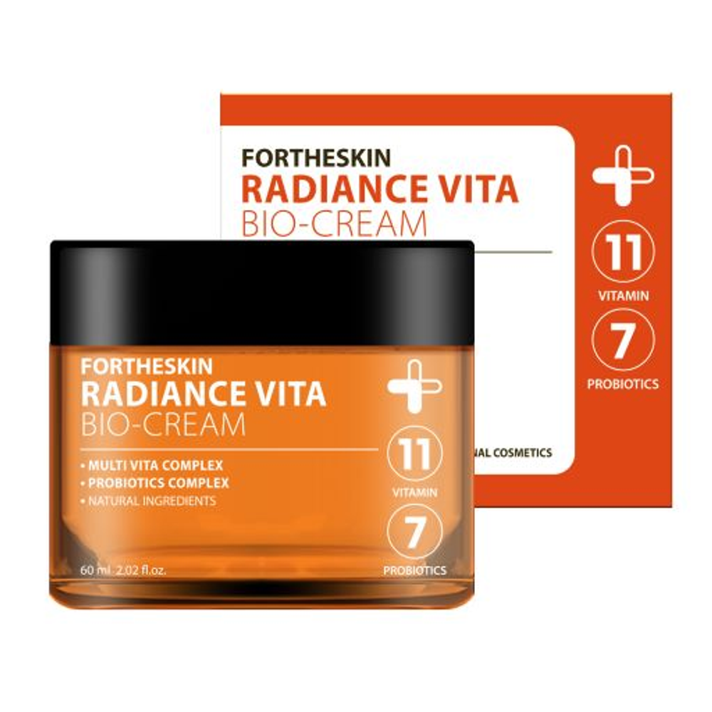 [Fortheskin] Radiance Vita Bio-Cream - Крем для лица лифтинг витаминный ПРОБИОТИКИ, 60 мл