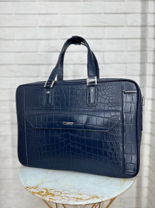 Портфель Zilli из кожи крокодила