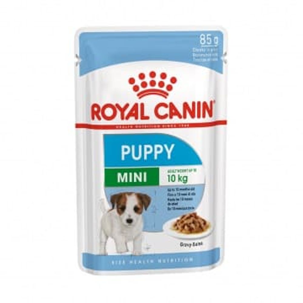 Влажный корм для щекнов Royal Canin Mini Puppy для маленьких пород, кусочки в соусе, Пауч 85 г