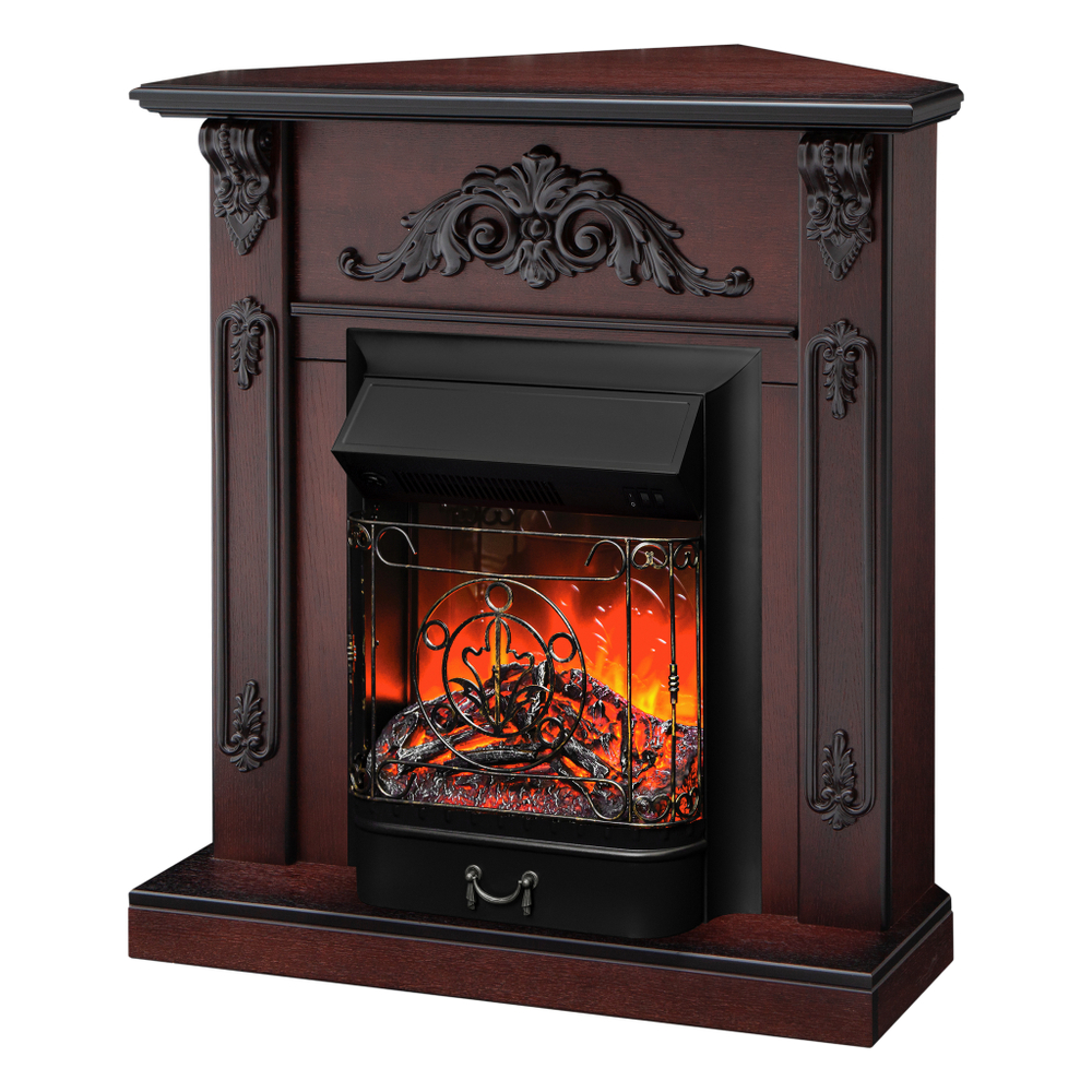 Каминокомплект Real Flame Anita Corner AO с очагом Majestic Lux Black (угловой) (без пульта)