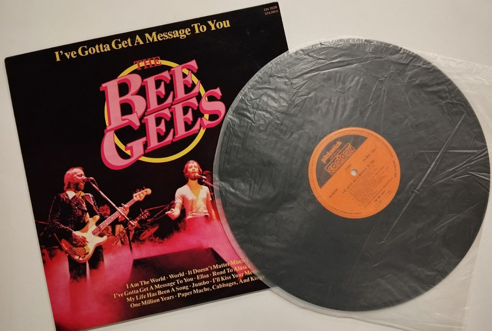 Винтажная виниловая пластинка LP The Bee Gees I have Gotta Get A Message To You (UK 1978)
