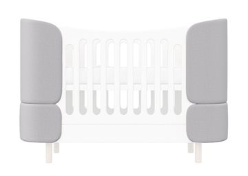 Комплект чехлов для кроватки-трансформера KIDI Soft (серый)