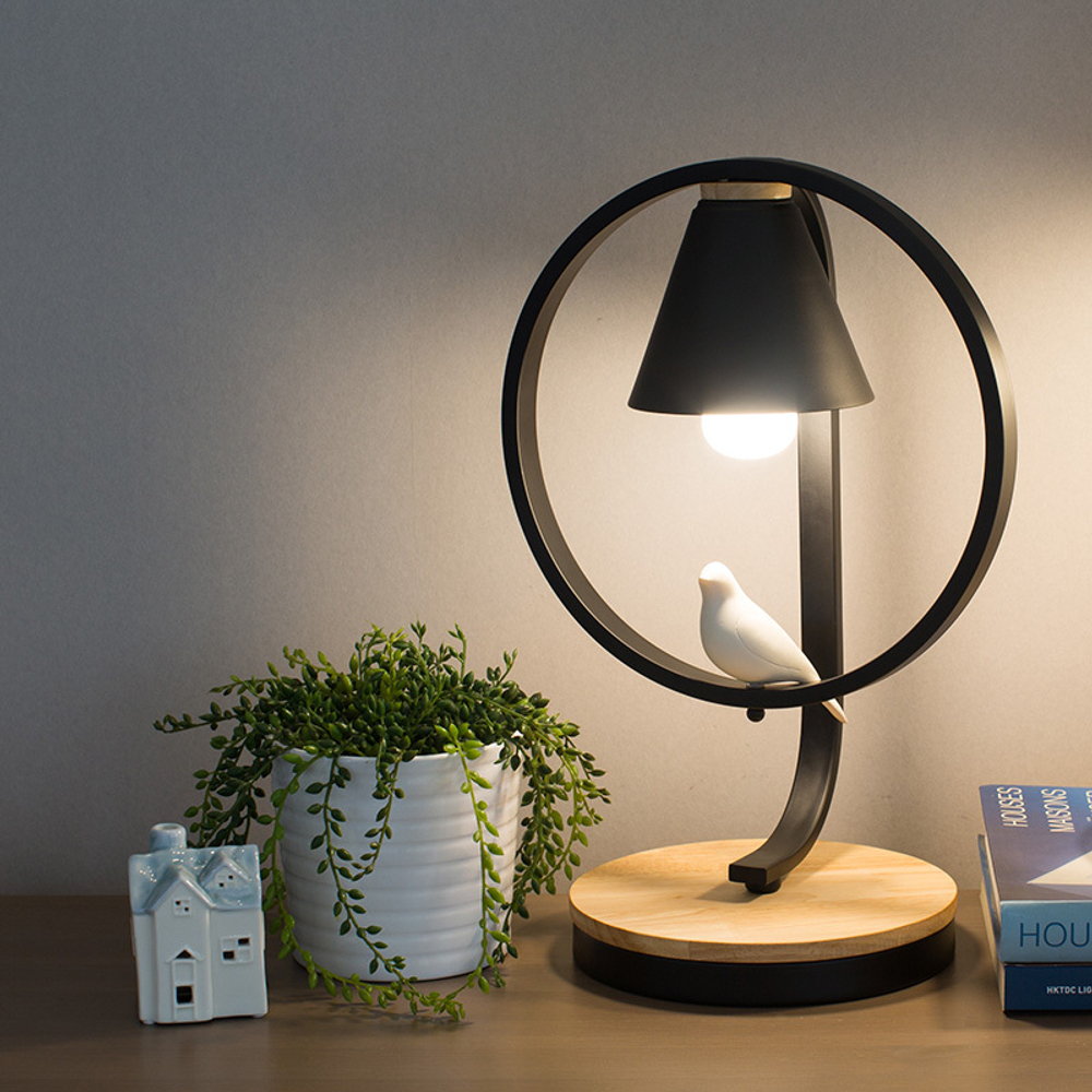 Настольная лампа Home Light Астерия MMD-LED E013-4-1xE27 черный