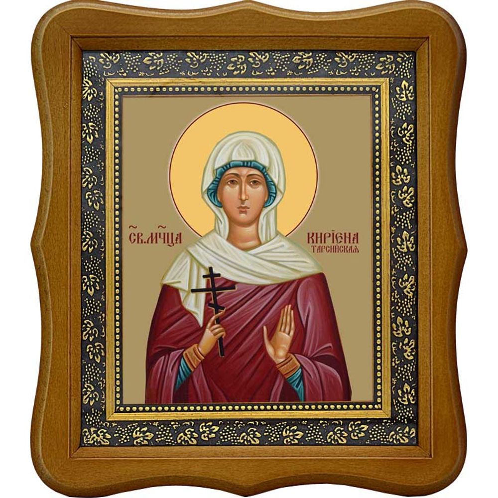 Кириена Тарсийская мученица. Икона на холсте.