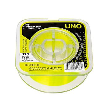 Леска UNO 0,35mm/100m F.Yellow Nylon PREMIER fishing (PR-U-Y-035-100)