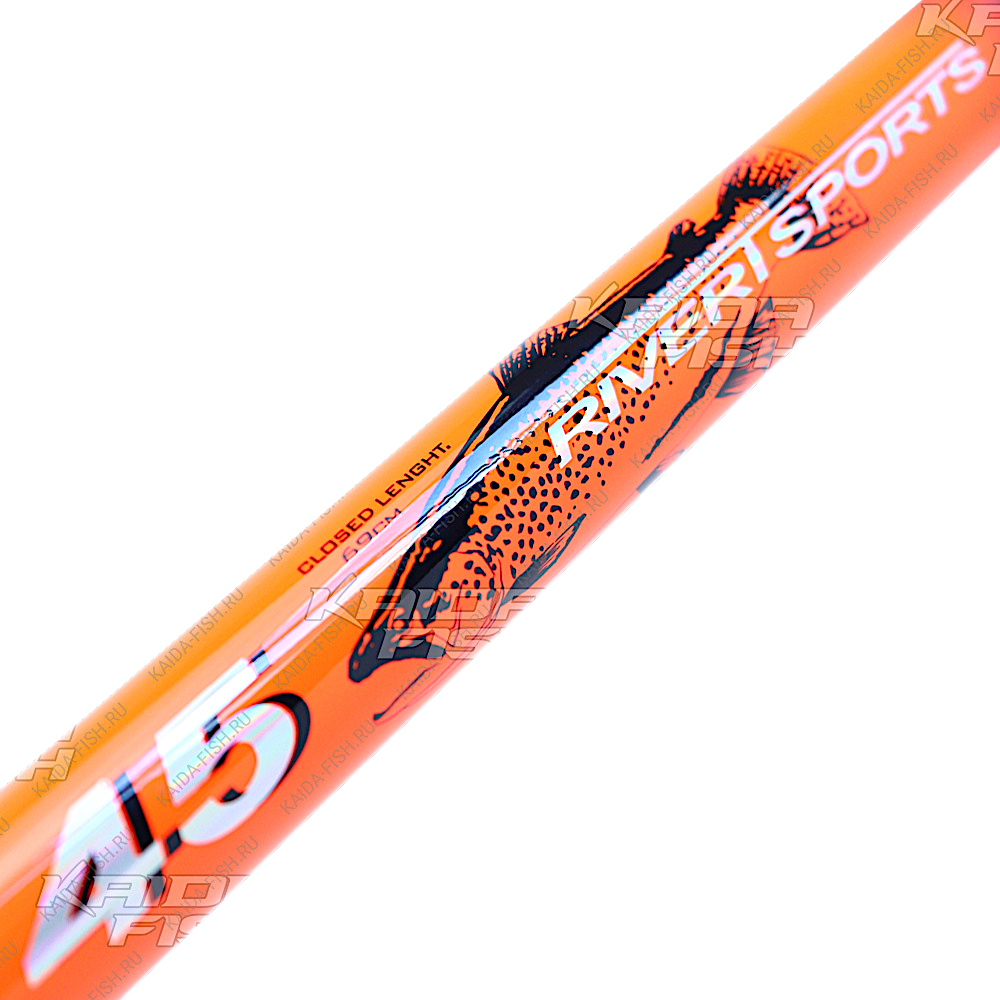 Удилище Kaida 835-400 Телескоп Rivert Sports с кольцами 4.0м 15г Вес 200г 9секц. Тр.длина 0.66м